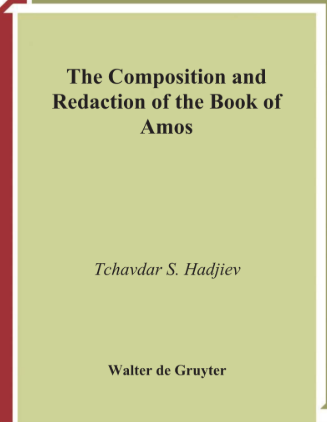 Sampul buku The Composition and Redaction of the Book of Amos