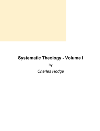 Sampul buku Systematic Theology Volume I