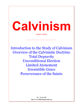Sampul buku Calvinism: Introduction To The Study of Calvinism
